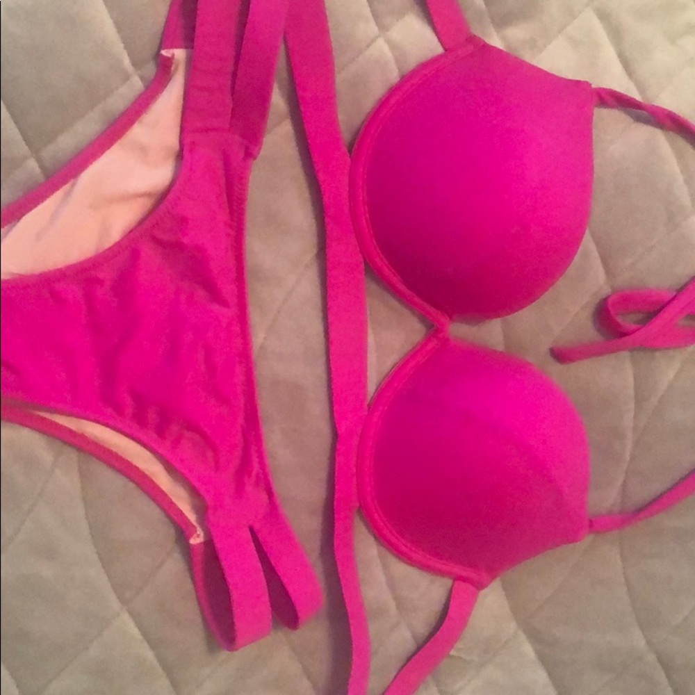 Victoria’s Secret Hot Pink 2 piece swim suit